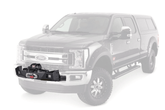 Warn winch carrier kit Trans4mer Gen III mid frame 107650 for 2017–2026 Ford F450/F550 Super Duty, designed for secure winch mounting.