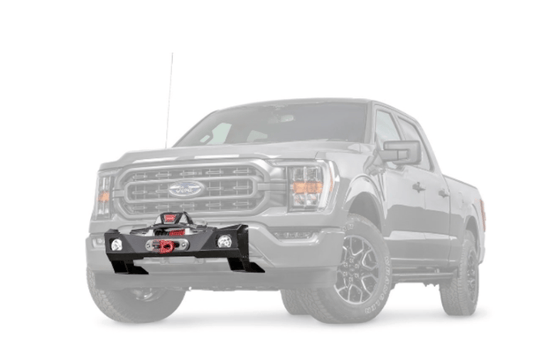 Warn winch carrier kit Trans4mer Gen III mid frame 107650 for 2017–2026 Ford F450/F550 Super Duty, designed for secure winch mounting.