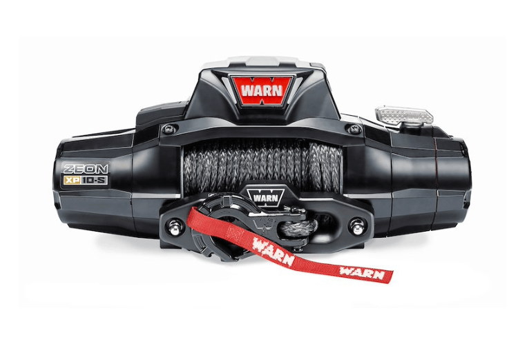 Warn Zeon XP 10-S winch 110100 with 10,000 lb capacity and Spydura synthetic rope