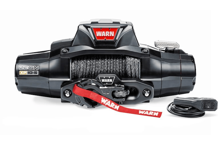 Warn Zeon XP 10-S winch 110100 with 10,000 lb capacity and Spydura synthetic rope