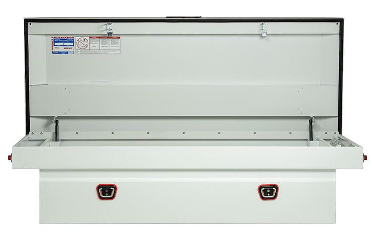 Weather Guard 116-3-04 Chevy Silverado 2500/3500 HD 2018-2025 Saddle Box Steel Full Extra Wide White