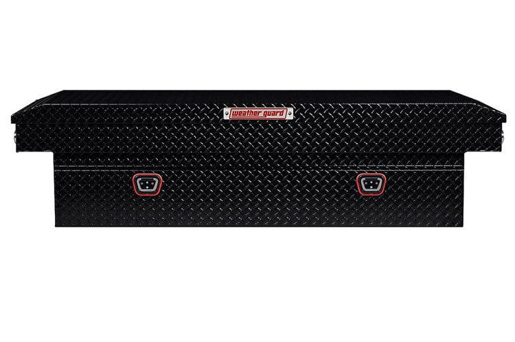 Weather Guard 117-5-04 GMC Sierra 2500/3500 HD 2018-2025 Saddle Box Aluminum Full Extra Wide Gloss Black