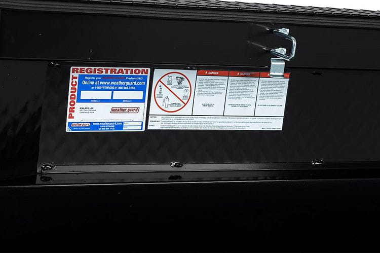 Weather Guard 117-5-04 GMC Sierra 2500/3500 HD 2018-2025 Saddle Box Aluminum Full Extra Wide Gloss Black