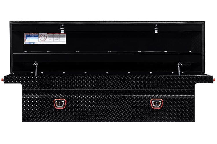 Weather Guard 121-5-04 Dodge Ram 2500/3500 2018-2023 Saddle Box Aluminum Full Low Profile Gloss Black