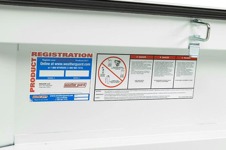 Weather Guard 126-3-04 Chevy Silverado 2500/3500 HD 2018-2025 Saddle Box Steel Full Standard White