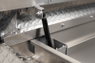 Weather Guard saddle box 127-0-04 on 2018-2026 Chevy Silverado 1500, durable aluminum tool box for secure storage