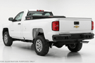 Matte black Weather Guard saddle tool box 127-52-04, 11 cu ft aluminum storage, fits 2018-2026 Chevy Silverado 2500HD/3500HD