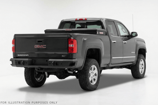 Premium Weather Guard saddle truck box 127-52-04, aluminum construction, 11 cu ft, fits 2018-2026 GMC Sierra 1500