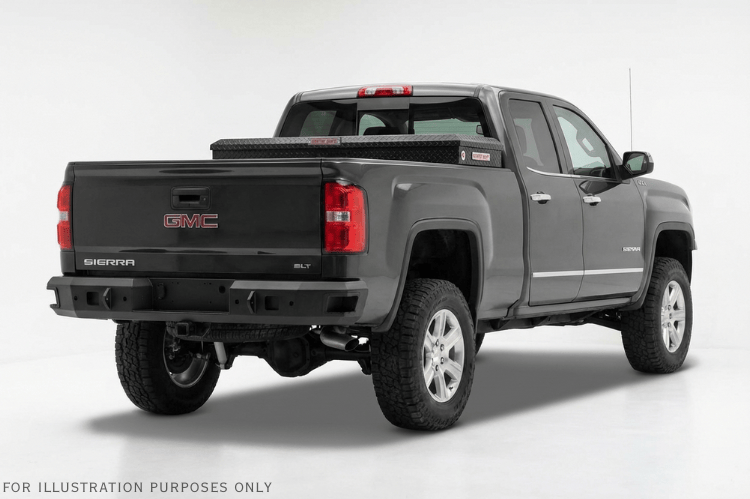 Premium Weather Guard saddle truck box 127-52-04, aluminum construction, 11 cu ft, fits 2018-2026 GMC Sierra 1500