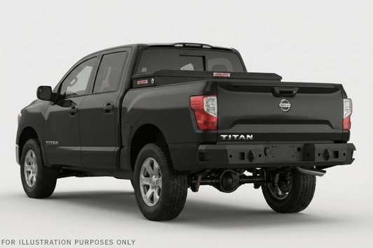 Weather Guard 127-52-04 saddle truck box, aluminum tool box, textured matte black, fits 2018-2024 Nissan Titan