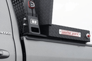 Textured matte black Weather Guard truck tool box 127-52-04, 11 cu ft aluminum saddle design, fits 2018-2024 Ram 2500/3500