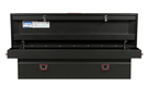 Textured matte black Weather Guard truck tool box 127-52-04, 11 cu ft aluminum saddle design, fits 2018-2024 Ram 2500/3500