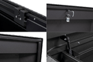 Textured matte black Weather Guard truck tool box 127-52-04, 11 cu ft aluminum saddle design, fits 2018-2024 Ram 2500/3500