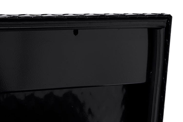 Weatherguard Side Tool Box 174-5-04 in sleek gloss black aluminum, 4 cu ft rugged storage for 2015-2026 Chevy Silverado 2500HD/3500HD