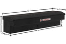 Weather Guard lo-side box 174-5-04 56in aluminum gloss black low-profile storage solution for 2015-2026 Ford F450 Superduty truck bed