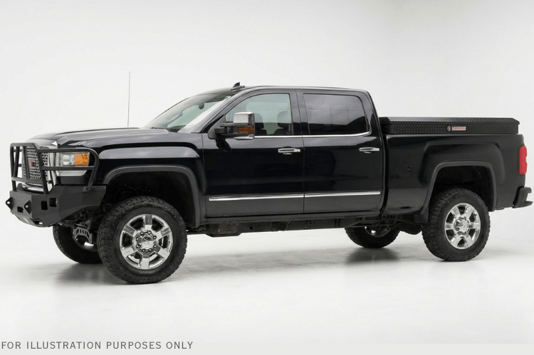 Weather Guard Lo-Side Box 174-5-04 56in aluminum gloss black side storage for 2015-2026 GMC Sierra 2500HD/3500HD, perfect for tools