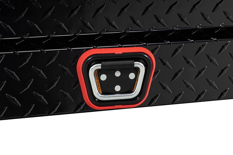 Weather Guard Lo-Side Box 174-5-04 56in aluminum gloss black side storage for 2015-2026 GMC Sierra 2500HD/3500HD, perfect for tools