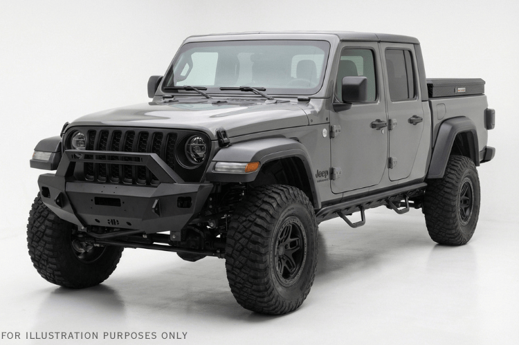 Side truck Box Weather Guard 174-5-04 56in aluminum gloss black low-side storage, durable tool solution for 2020-2026 Jeep Gladiator JT