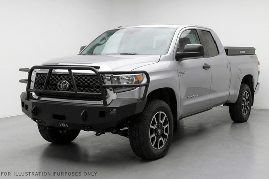 Weather Guard Lo-Side Box 174-5-04 close-up, 56in gloss black aluminum side mount for 2015-2026 Toyota Tundra truck bed