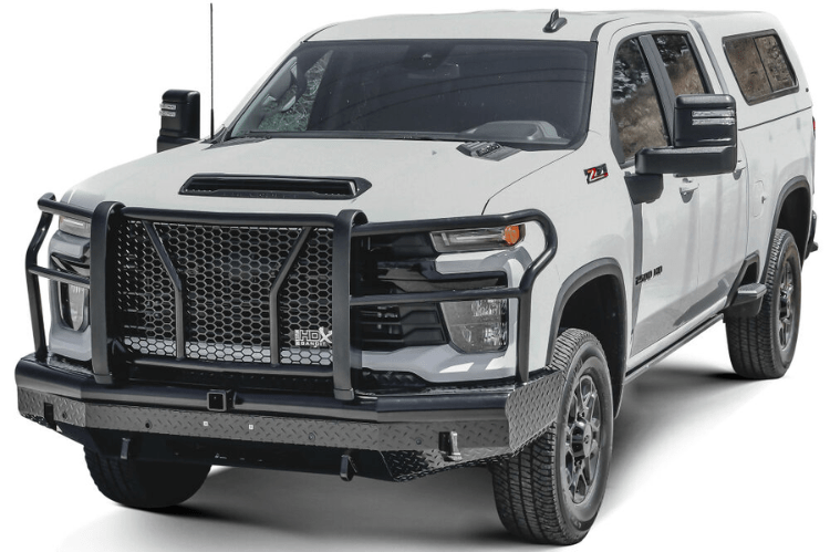 Westin 58-31215 HDX Bandit front bumper in black finish for 2024–2025 Chevy Silverado 2500/3500 HD – heavy-duty aftermarket bumper by Westin Automotive