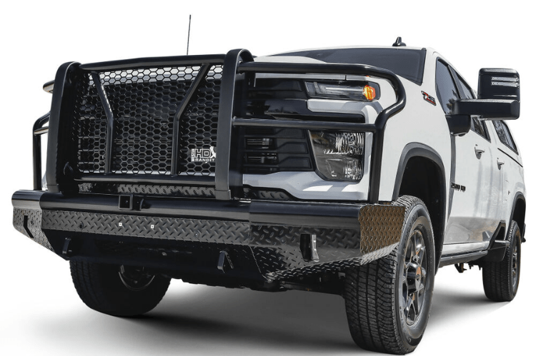 Westin 58-31215 HDX Bandit front bumper in black finish for 2024–2025 Chevy Silverado 2500/3500 HD – heavy-duty aftermarket bumper by Westin Automotive