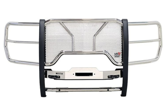 Westin HDX winch mount grille guard 57-94100 for 2023-2026 Ford F250/F350 Superduty polished stainless steel protection