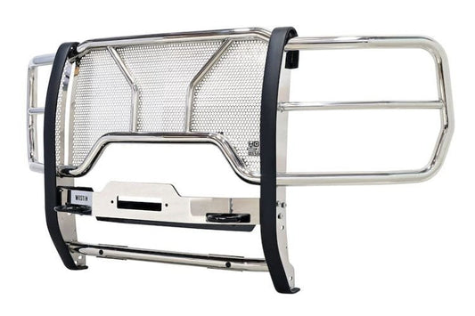 Westin HDX winch mount grille guard 57-94100 for 2023-2026 Ford F450/F550 Superduty polished stainless steel protection