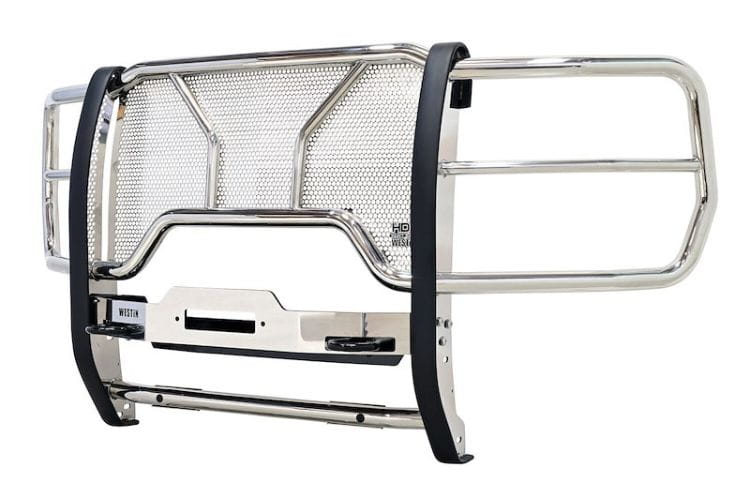 Westin HDX winch mount grille guard 57-94100 for 2023-2026 Ford F450/F550 Superduty polished stainless steel protection