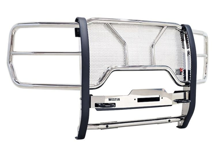 Westin HDX winch mount grille guard 57-94100 for 2023-2026 Ford F450/F550 Superduty polished stainless steel protection