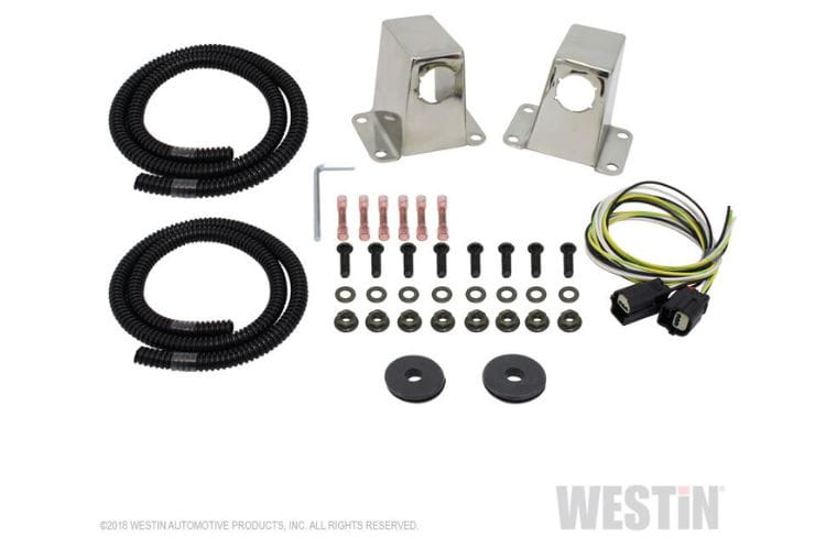 Westin grille guard sensor relocator 45-0000S stainless steel pair durable sensor relocation bracket for grille guards