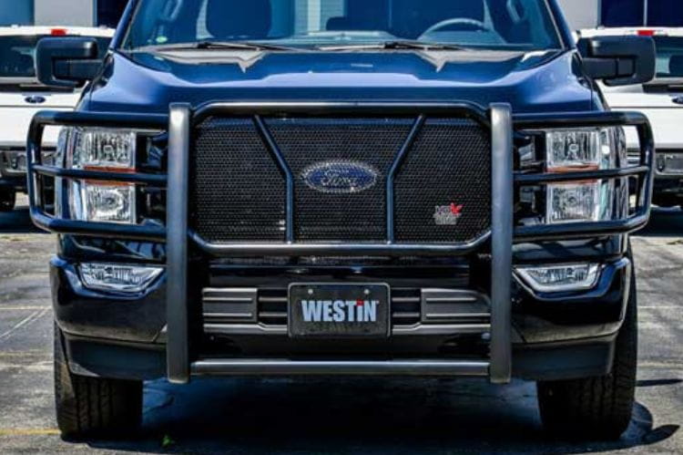 Westin HDX 3-piece grille guard 57-23845 for 2015-2022 Chevy Colorado durable Westin HDX modular grille guard black