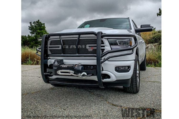 Westin HDX winch mount grille guard 57-924105 for 2023-2026 Ford F450/F550 Superduty durable 3-piece westin grille guard