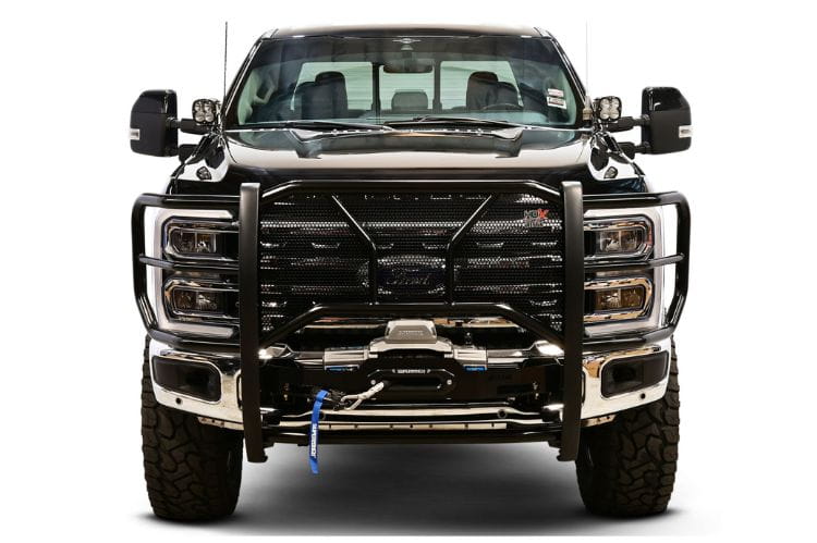 Westin HDX winch mount grille guard 57-94105 for 2023-2026 Ford F250/F350 Superduty durable black westin grille guard