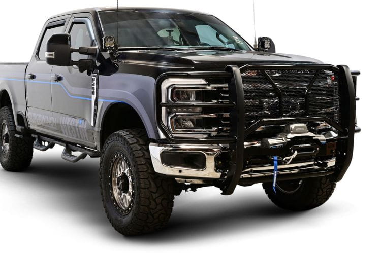 Westin HDX winch mount grille guard 57-94105 for 2023-2026 Ford F250/F350 Superduty durable black westin grille guard