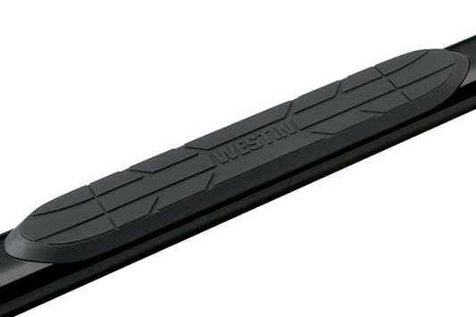 Westin Premier 4-inch oval nerf bars 22-5045 black steel for 2004–2014 Chevy Silverado 2500HD/3500HD.