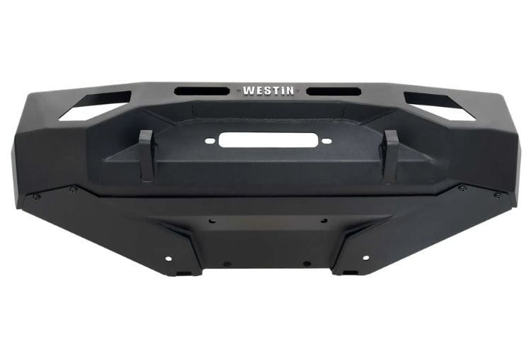 Westin Pro-Series Winch Mount Bumper 58-411285 for 2022-2026 Toyota Tundra, rugged Westin Pro Series front bumper for winch use