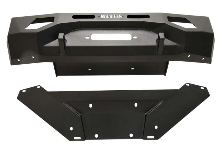 Westin Pro-Series Winch Mount Bumper 58-411285 for 2022-2026 Toyota Tundra, rugged Westin Pro Series front bumper for winch use