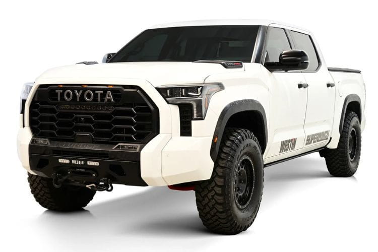 Westin Pro-Series Winch Mount Bumper 58-411285 for 2022-2026 Toyota Tundra, rugged Westin Pro Series front bumper for winch use