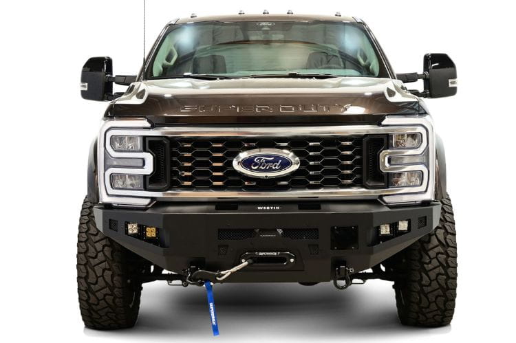 Westin Pro-Series front bumper 58-411305 for 2023-2026 Ford F450/F550 Superduty textured black westin front bumper