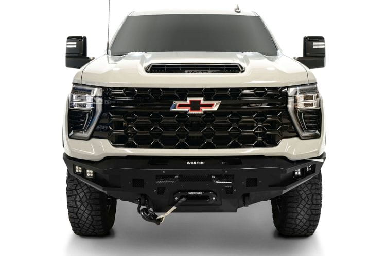 Westin Pro-Series winch mount front bumper 58-414215 for 2024-2026 Chevy Silverado 2500HD/3500HD durable westin front bumper