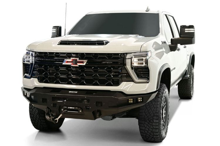 Westin Pro-Series winch mount front bumper 58-414215 for 2024-2026 Chevy Silverado 2500HD/3500HD durable westin front bumper