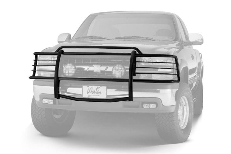 Westin Sportsman Black Grille Guard 40-0185 for 1999-2002 Chevy Silverado 1500, heavy duty Westin grille guard for protection