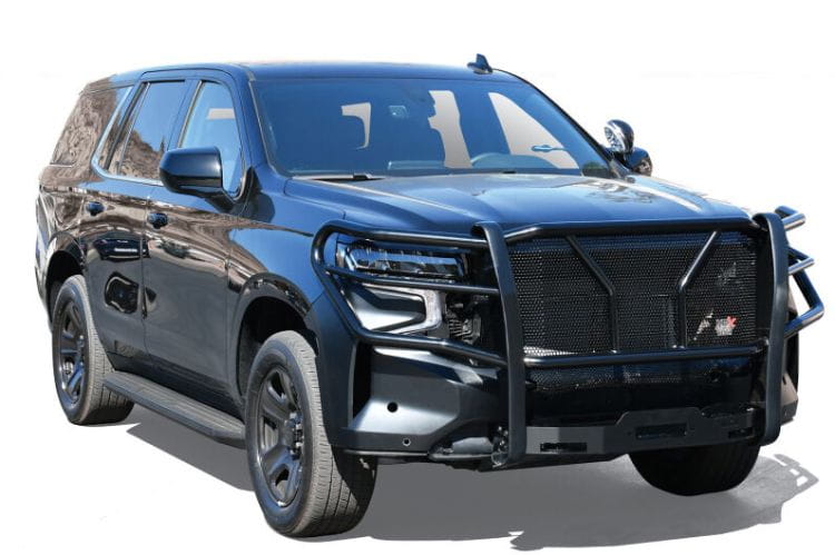 Westin HDX winch mount grille guard 57-94045 for 2021-2026 Chevy Suburban durable black HDX winch mount grille guard