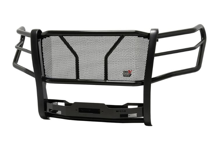Westin HDX winch mount grille guard 57-94045 for 2021-2026 Chevy Tahoe durable black HDX winch mount grille guard