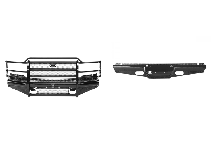 2004 Ford F250 Superduty equipped with Workhorse Kit featuring Ranch Hand front and rear bumpers for heavy-duty protection and rugged performance