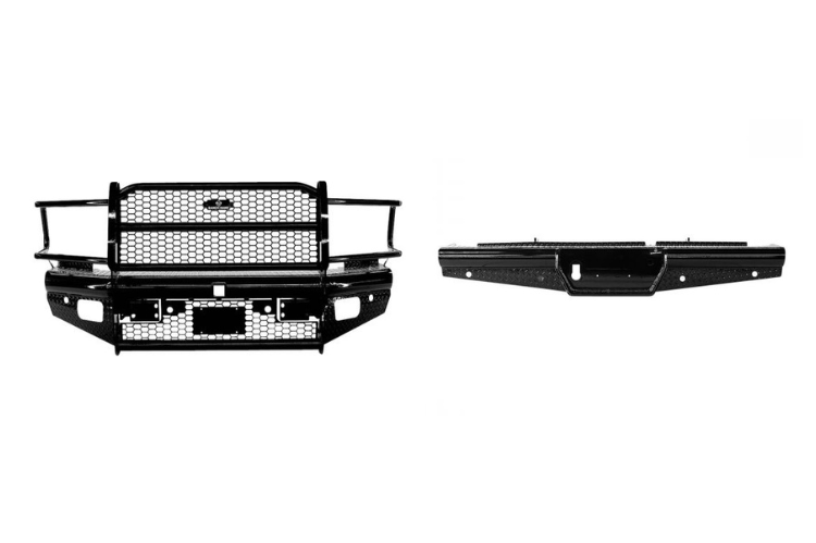 2018 Dodge Ram 2500 equipped with the Workhorse Kit and Ranch Hand front and rear bumpers designed for maximum durability and work-ready performance.
