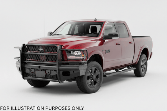 2018 Dodge Ram 2500 equipped with the Workhorse Kit and Ranch Hand front and rear bumpers designed for maximum durability and work-ready performance.