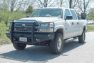 2007 Chevy Silverado 2500 equipped with the Workhorse Kit featuring Ranch Hand Legend front and rear bumpers designed for rugged performance and full-coverage protection.