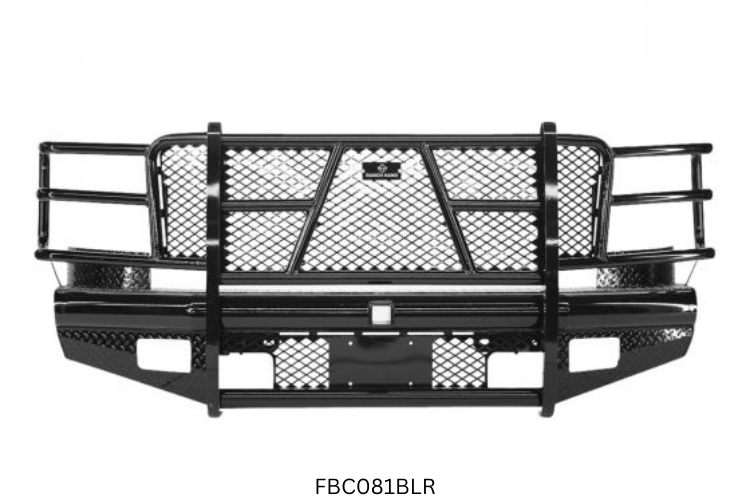 2007 Chevy Silverado 2500HD Workhorse Kit equipped with solid Ranch Hand front and rear bumper protection