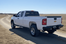 2007 Chevy Silverado 2500HD Workhorse Kit equipped with solid Ranch Hand front and rear bumper protection